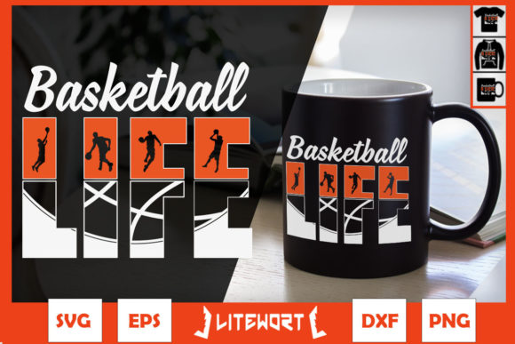Basketball Life Player Silhouette