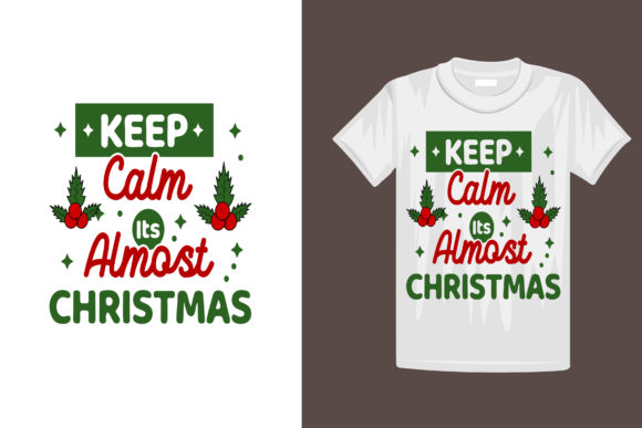 Merry Christmas Lettering T-shirt Design