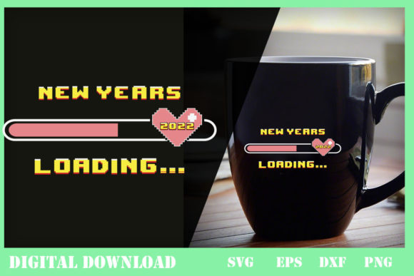 New Year 2022 Pixel Progress Bar