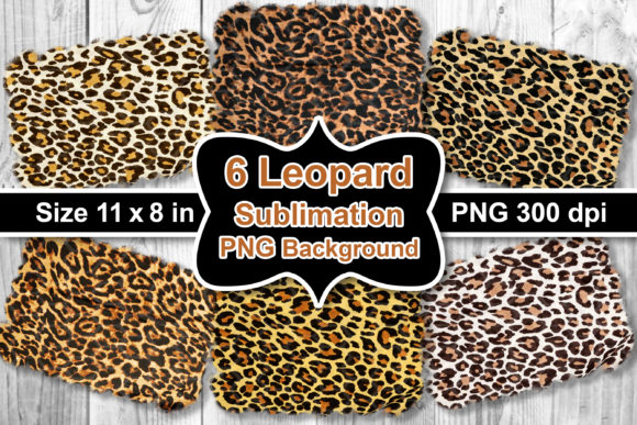 Sublimation Leopard Background Set