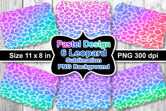 Sublimation Pastel Leopard Background SE